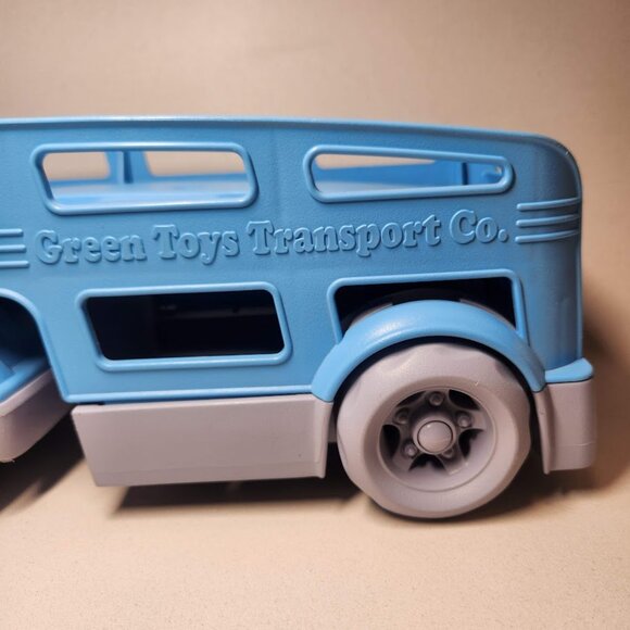 GREEN TOYS Blue Car Transporter Carrier 100% Recycled Plastic Pretend Preschool - Picture 5 of 13